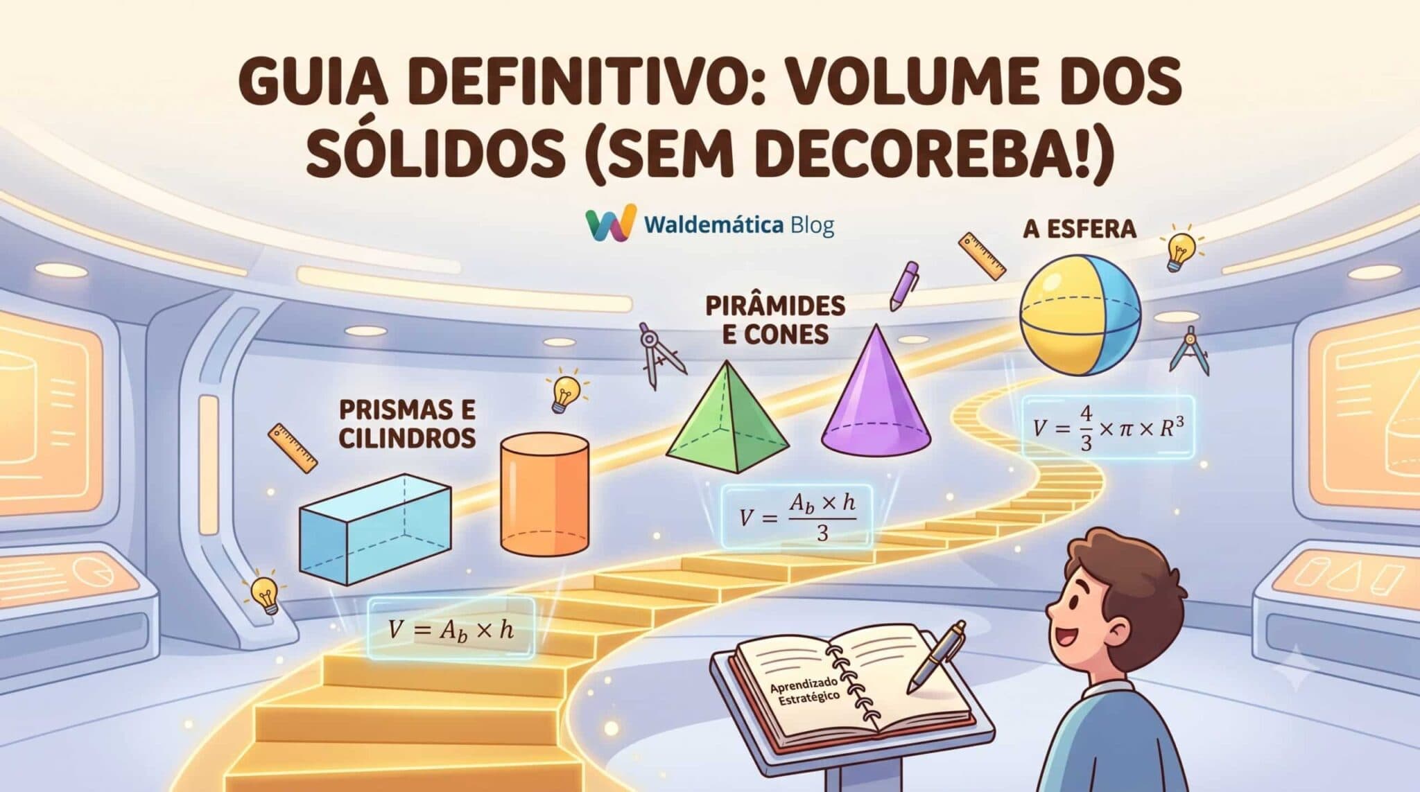 Volume dos Sólidos: O Guia Definitivo para o ENEM e Vestibulares SEM DECOREBA