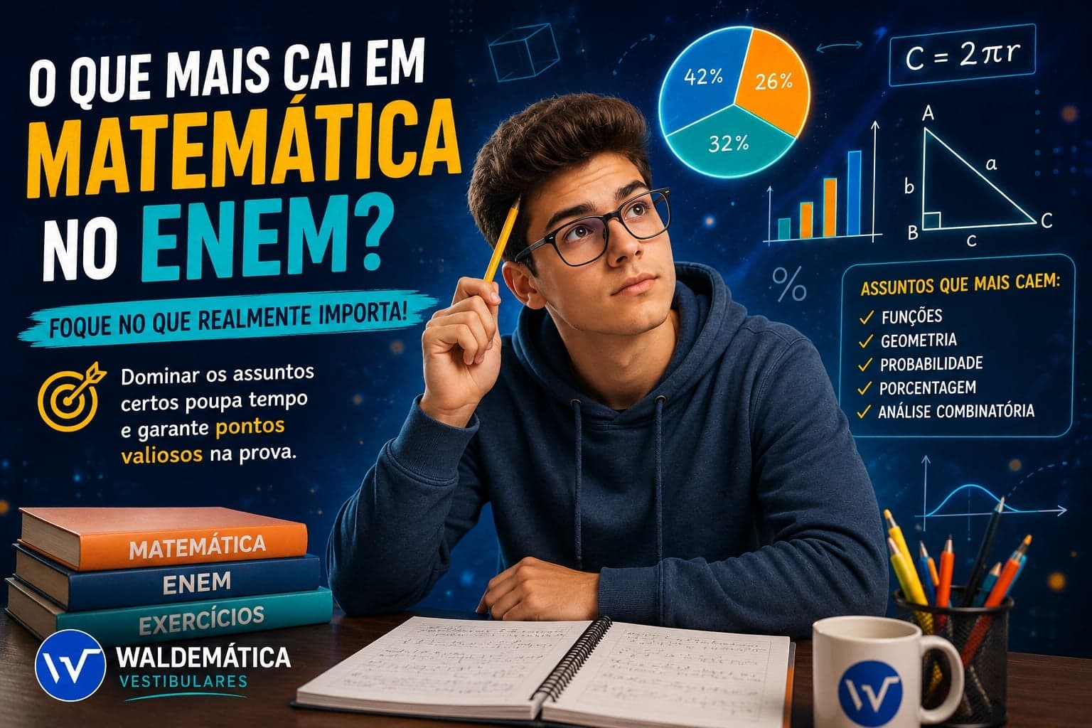 O Que Mais Cai em Matemática no Enem? Domine os Top 5 Assuntos