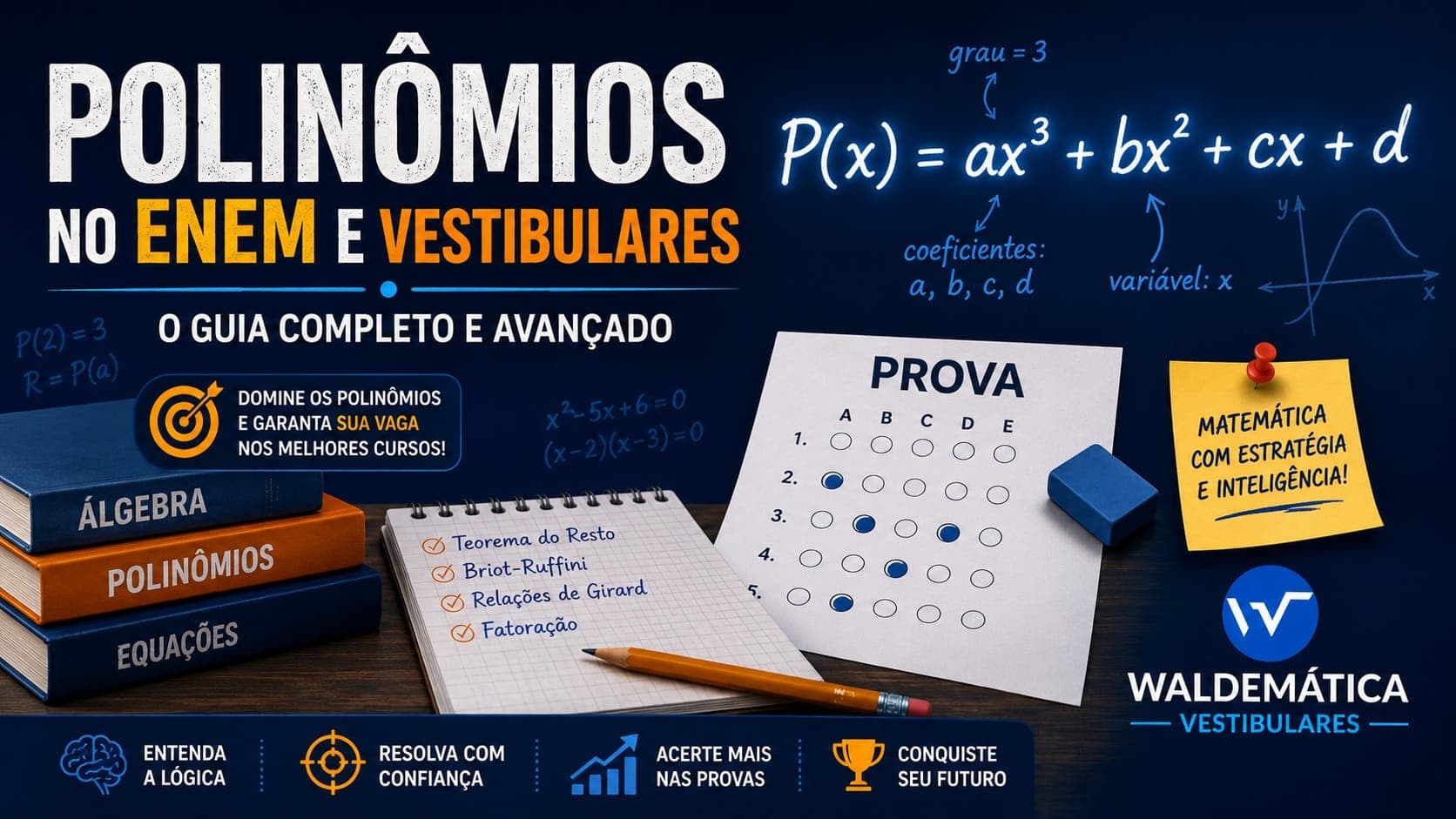 Polinômios no ENEM e Vestibulares: O Guia Completo e Avançado